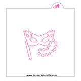 Mardi Mask PYO Cookie Stencil
