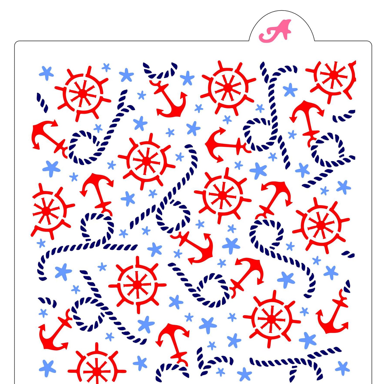 Anchors Aweigh Cookie Stencil