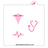 Medical Themed Oreo Stencil