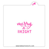 Merry & Bright Cookie Stencil