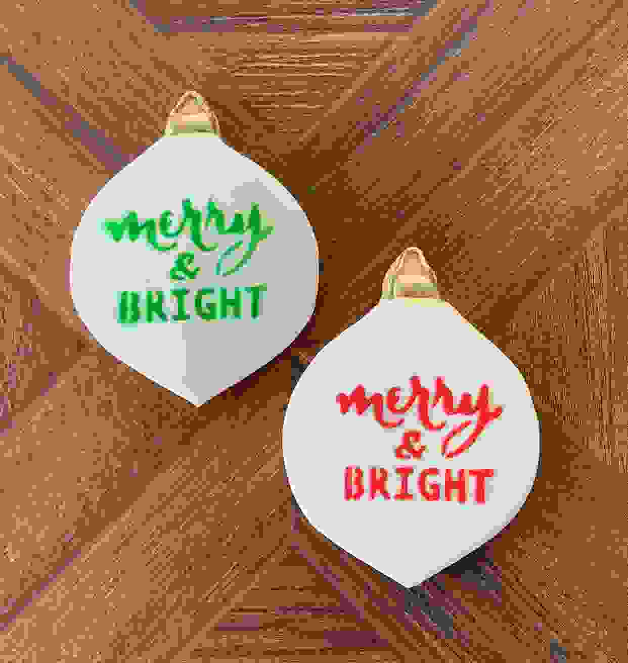 Merry & Bright Cookie Stencil
