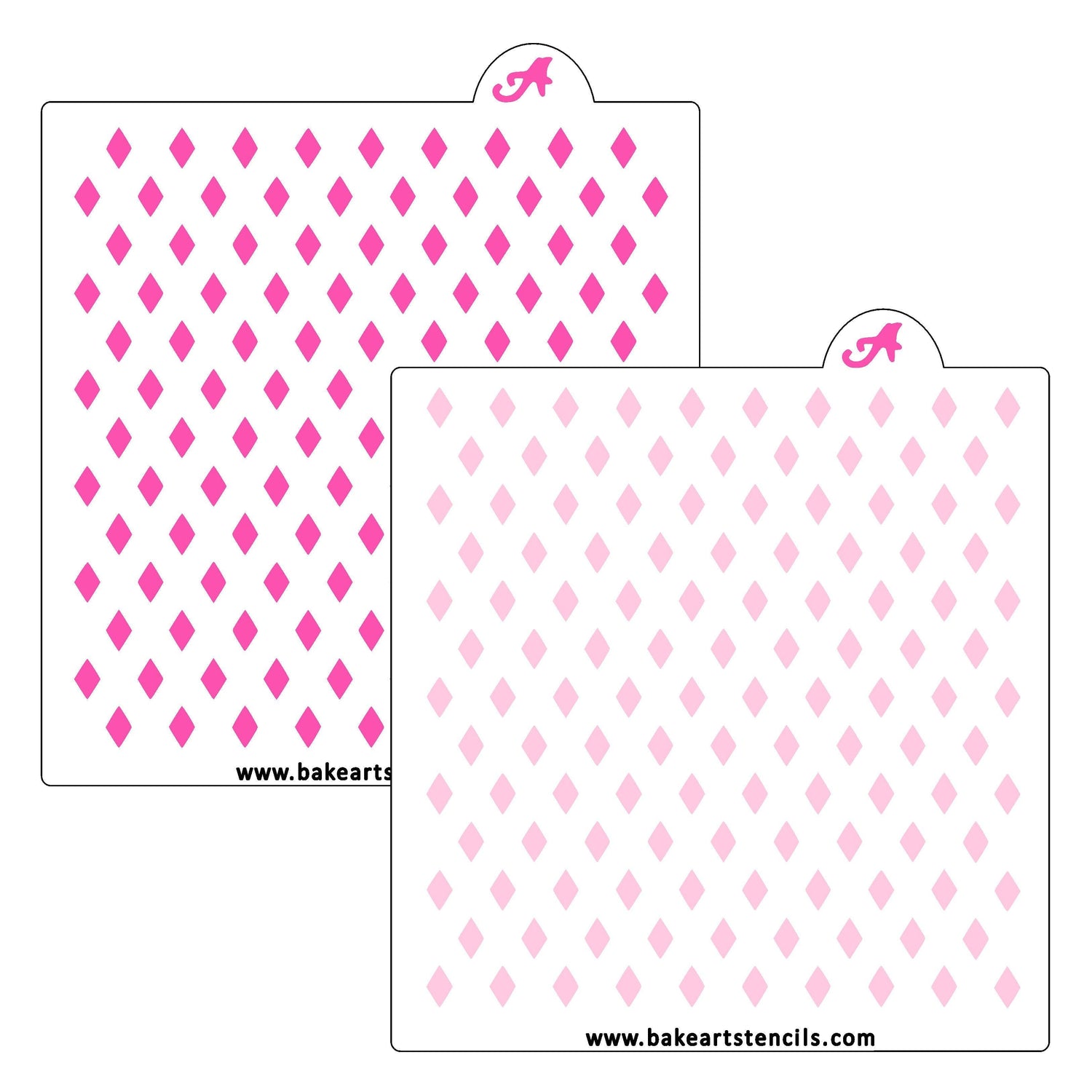 Mini Harlequin Pattern Cookie Stencil