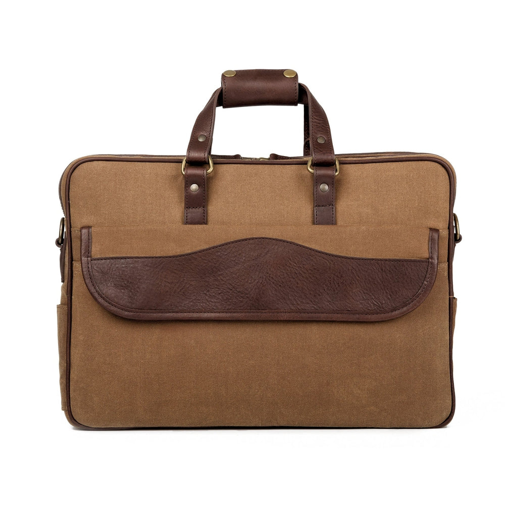 Campaign Waxed Canvas Briefcase