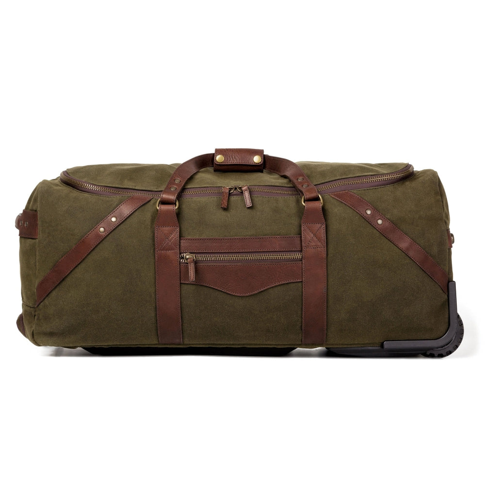 Campaign Waxed Canvas Large Wheeled Duffle Bag