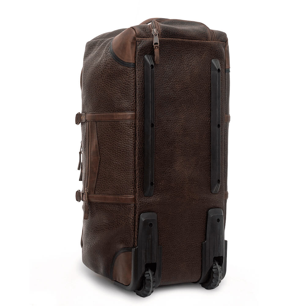 Theodore Leather Large Wheeled Duffle Bag