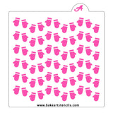 Mittens Pattern Cookie Stencil