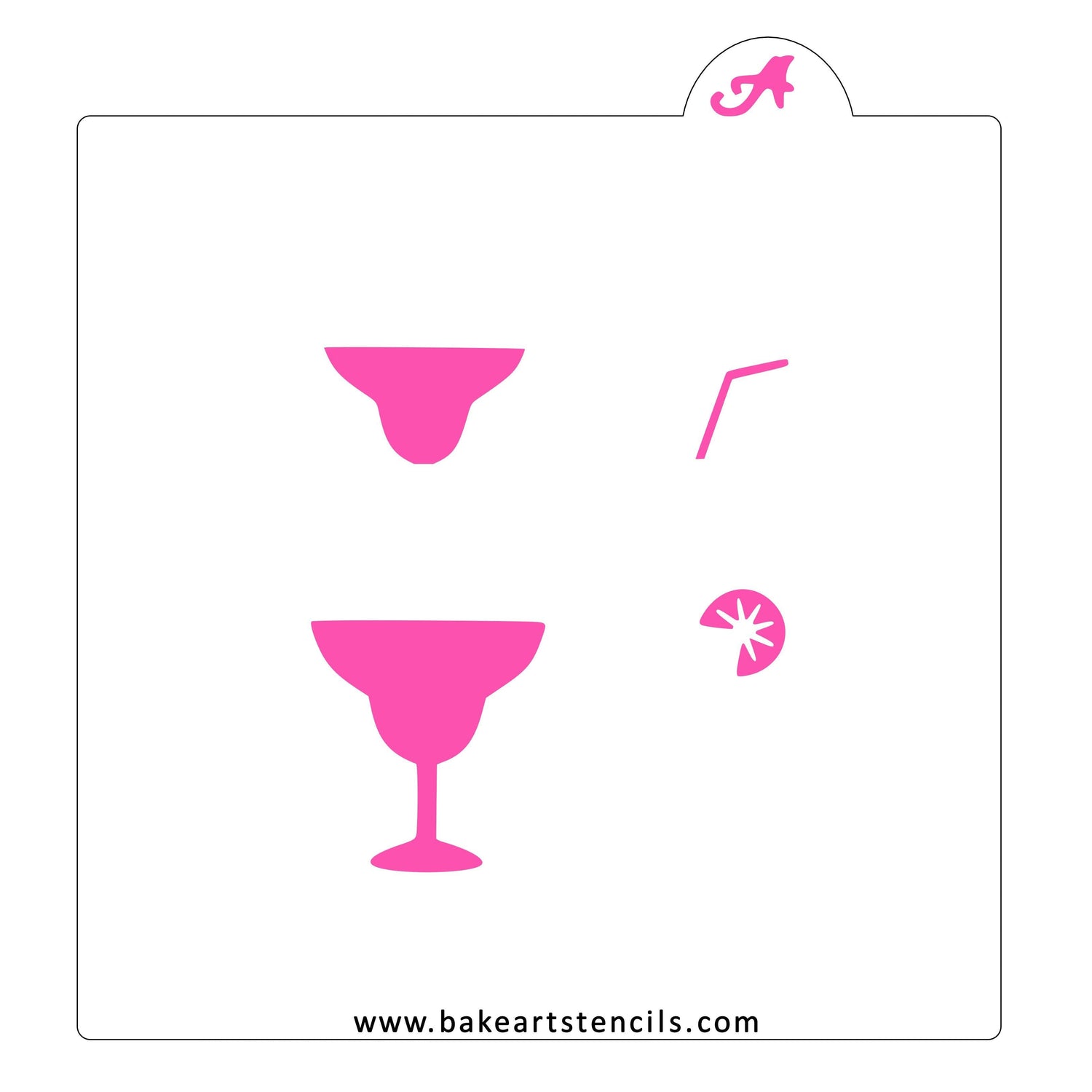 Mix a Margarita Cookie Stencil