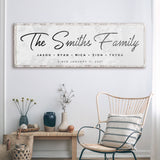 Last Name Family Sign Black And White