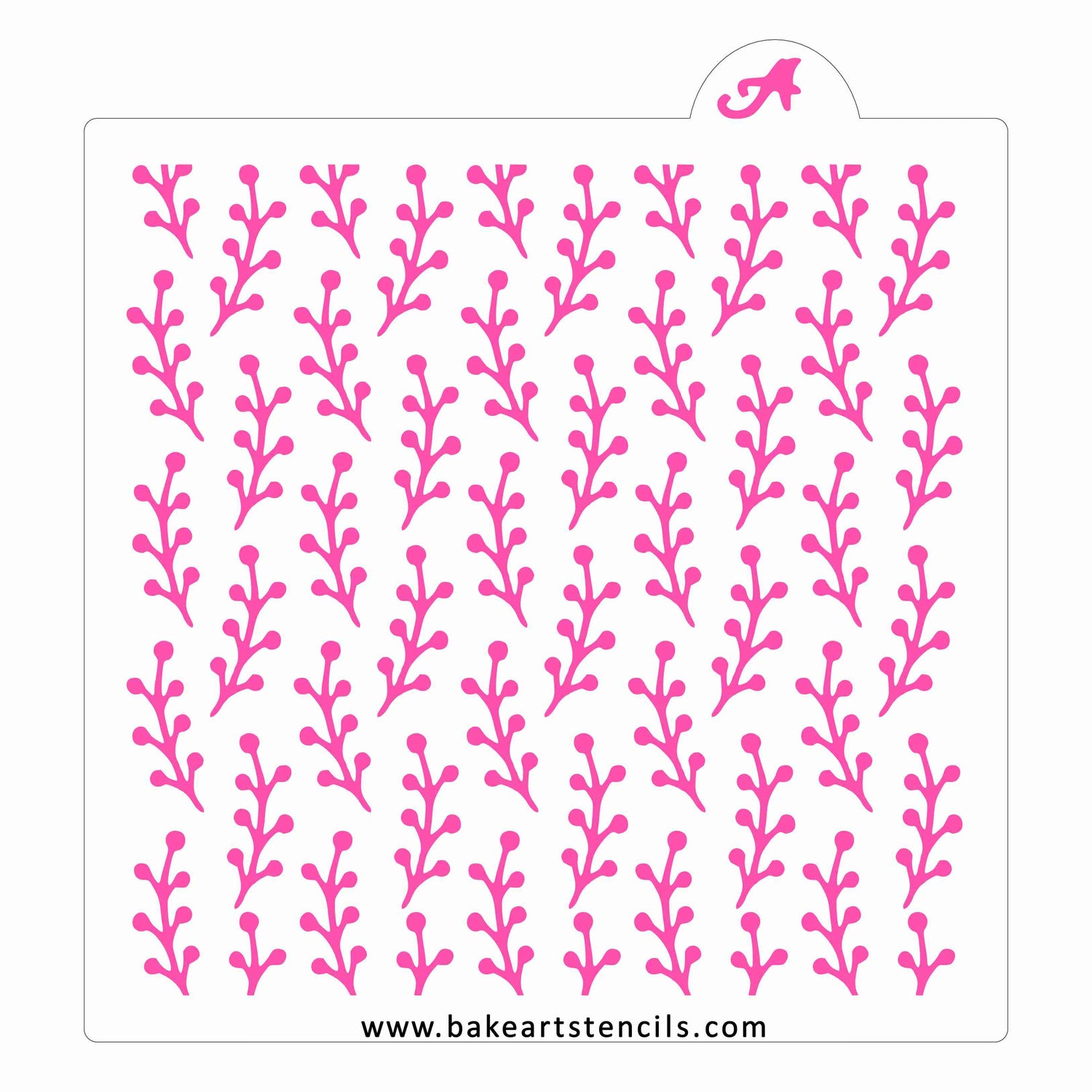 Modern Floral Pattern Stencil