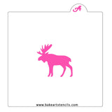 Moose Cookie Stencil