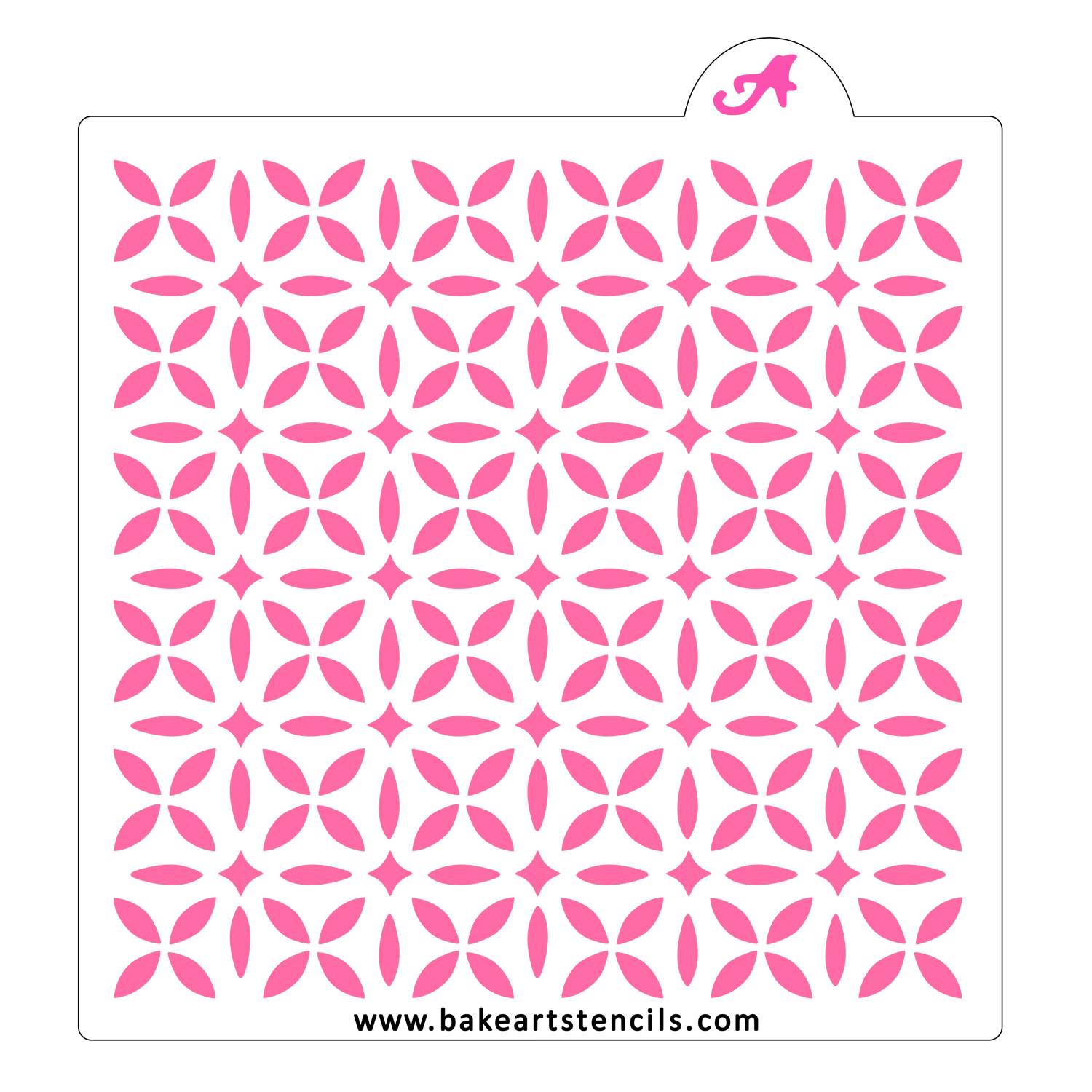 Mosaic Tile Pattern Cookie Stencil