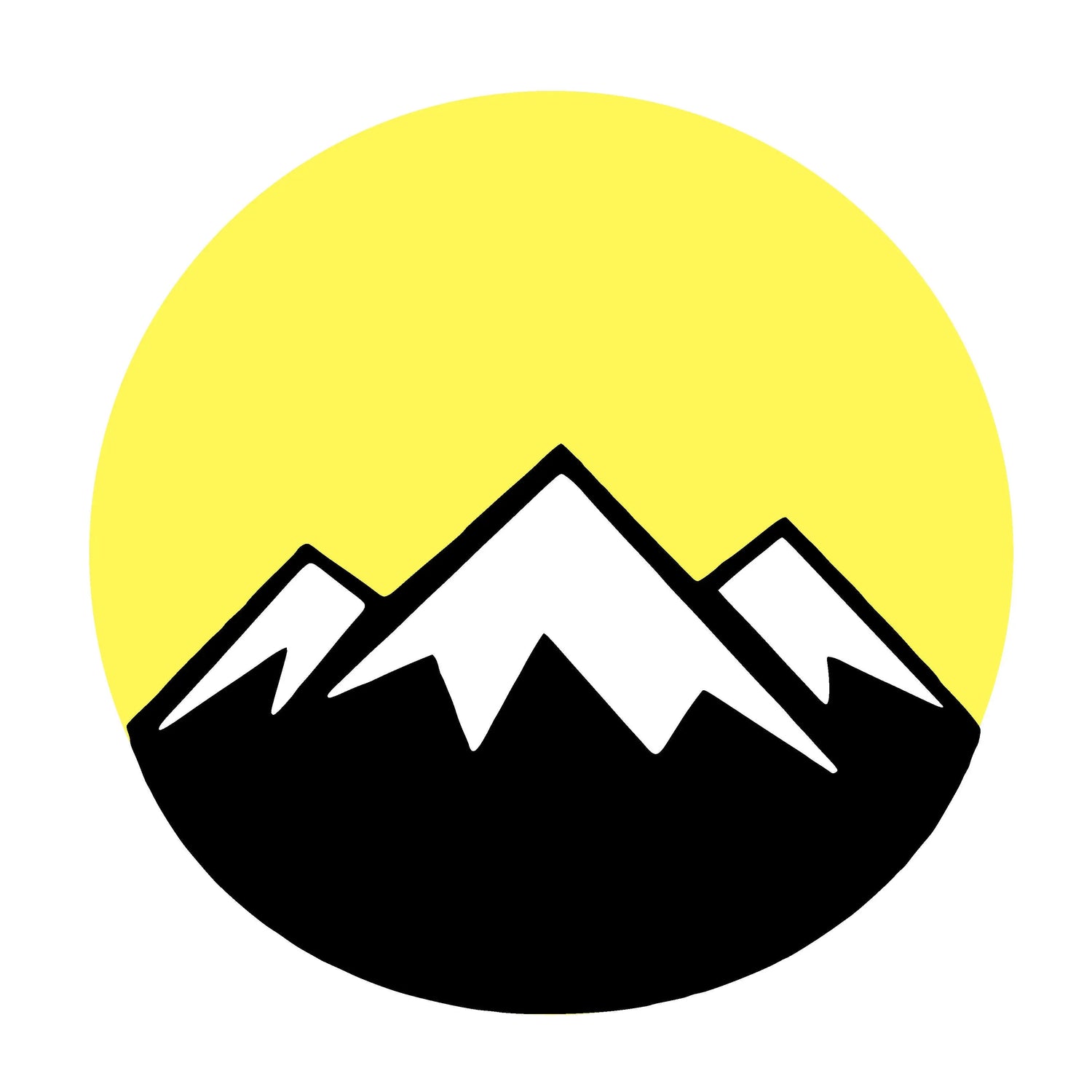 Mountain View Cookie Stencil