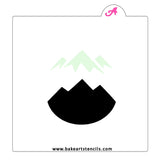 Mountain View Cookie Stencil