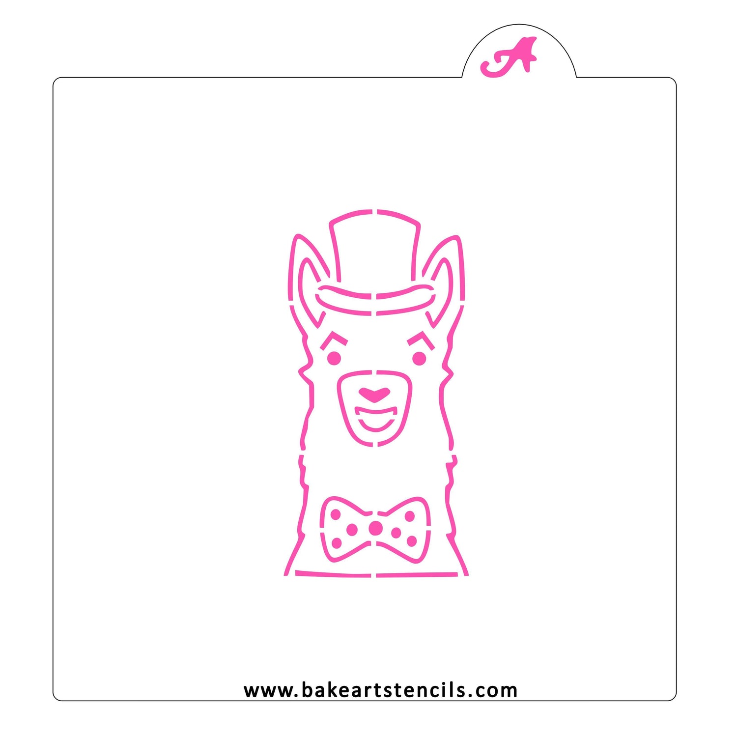 Mr Llama PYO Cookie Stencil