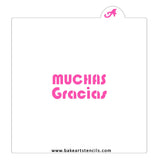 Muchas Gracias Cookie Stencil