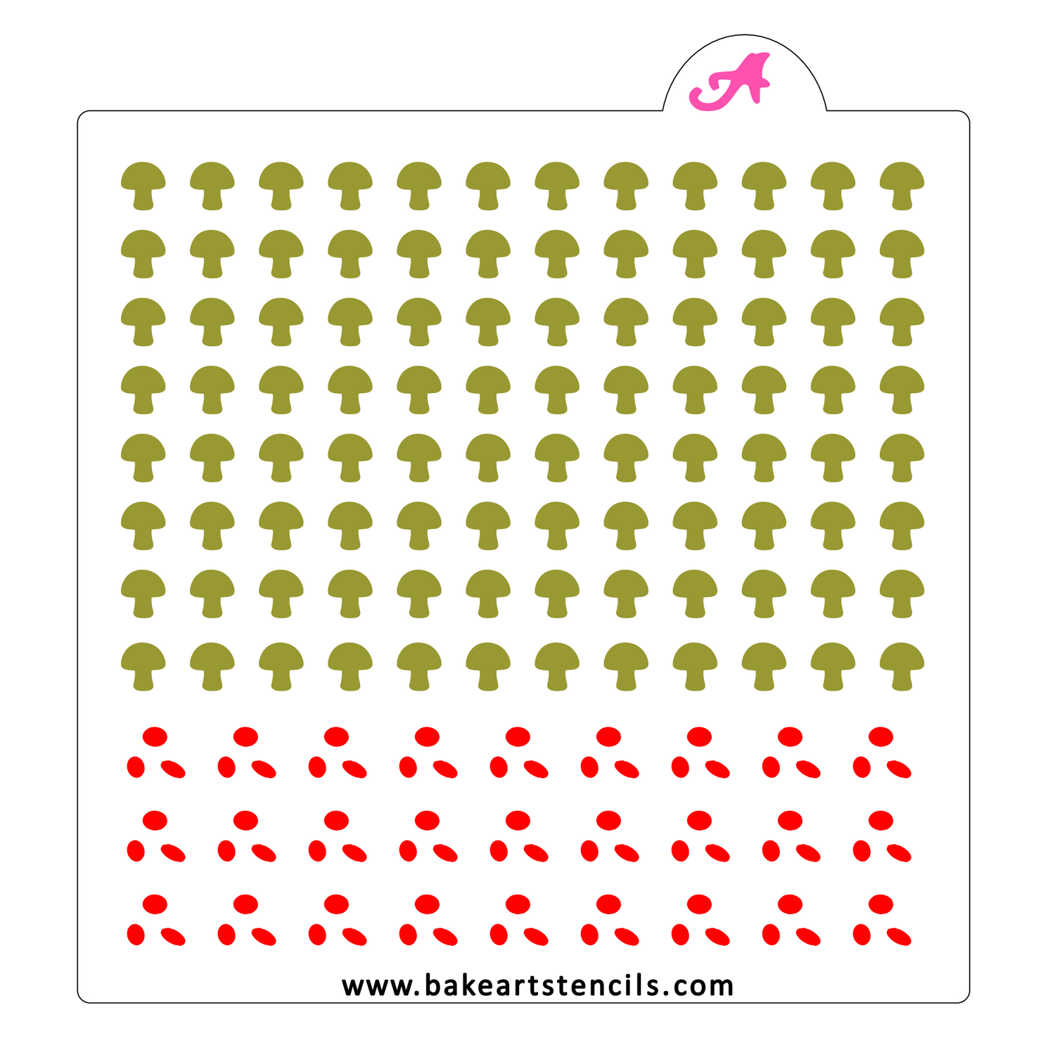Mushroom Sprinkles Stencil