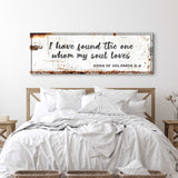 Song of Solomon 3:4 - I Have Found The One Rustic Sign