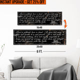 Upgrade Your 16x48 Inches '1 Corinthians 13 - Love Is Patient Rustic' (Style 2) Canvas To 20x60 Inches