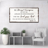 Joshua 1:9 - Do Not Be Afraid Sign