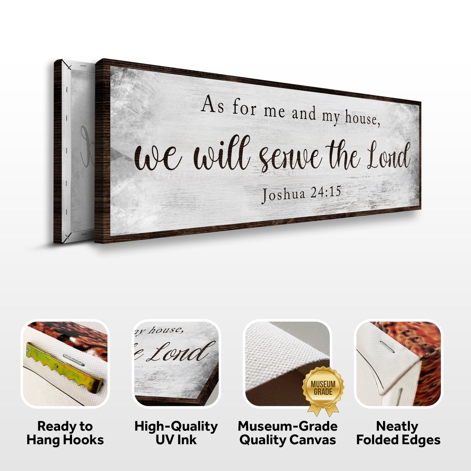 Joshua 24:15 - We Will Serve The Lord Sign II
