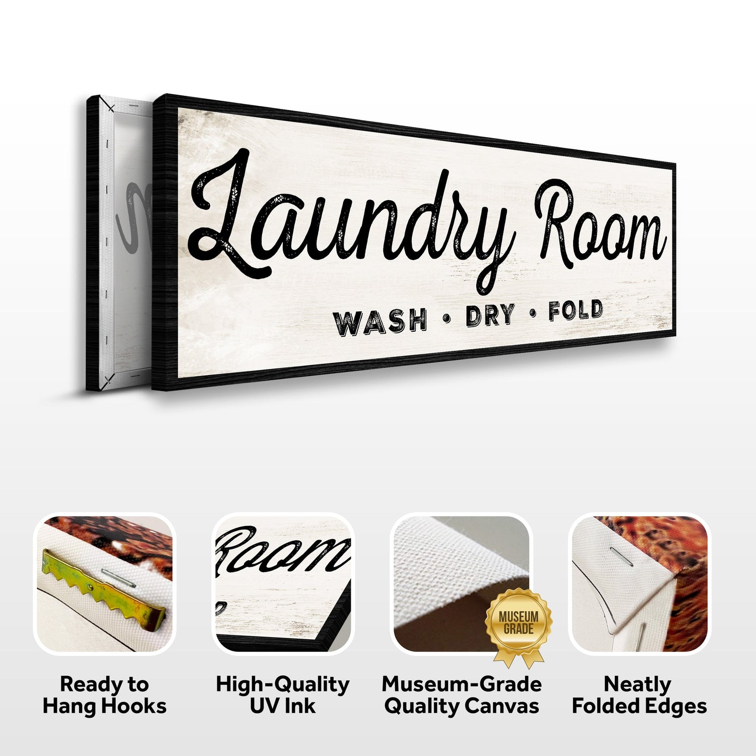 Laundry Room Wash Dry Fold Sign