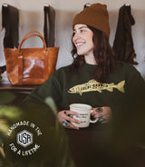 New York Trout Sweatshirt  - USA Made