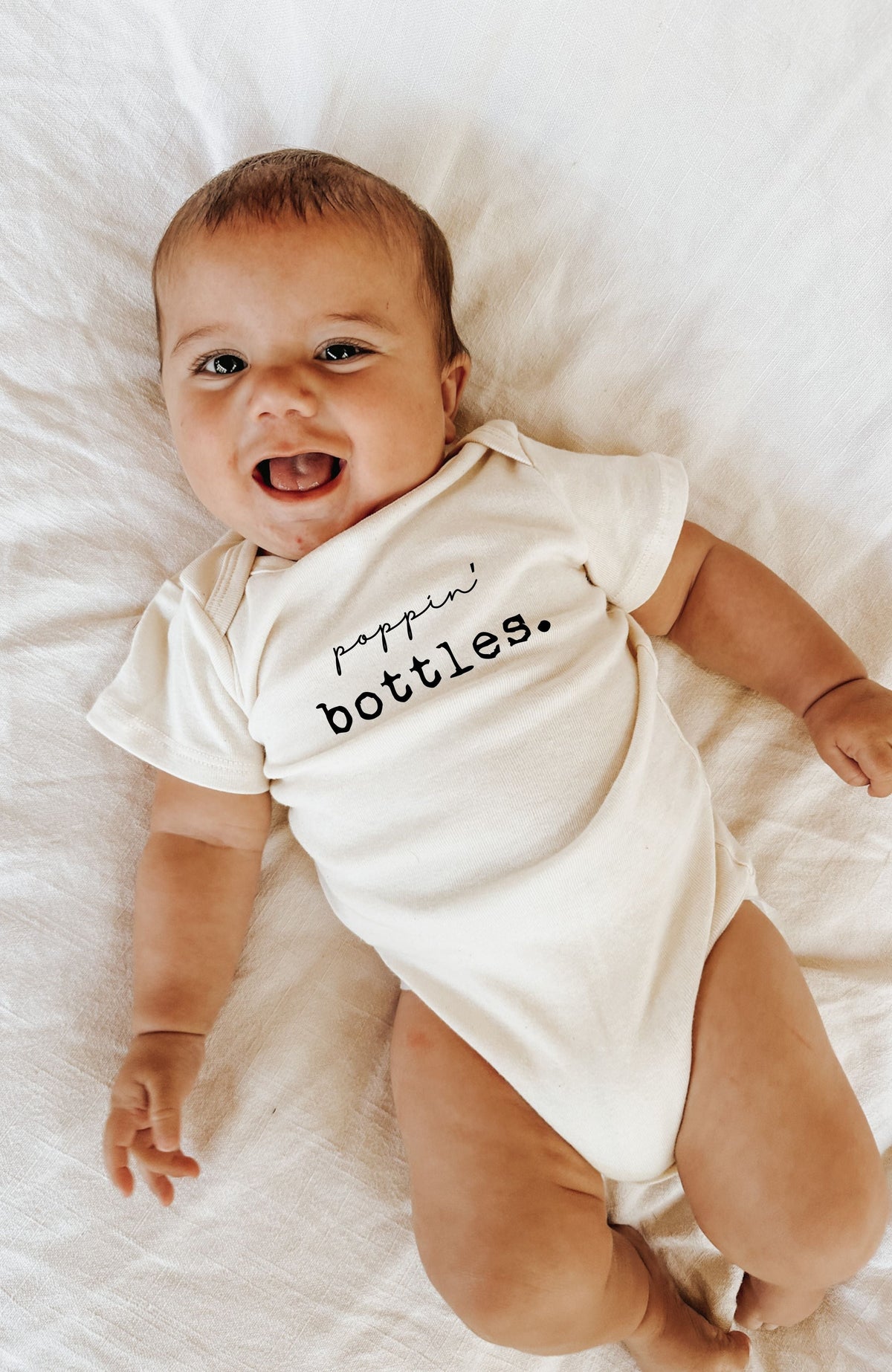 Poppin' Bottles Organic Cotton Baby Bodysuit by Tenth & Pine, product image 2