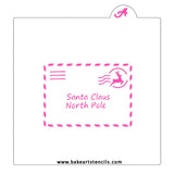 North Pole Envelope Cookie Stencil