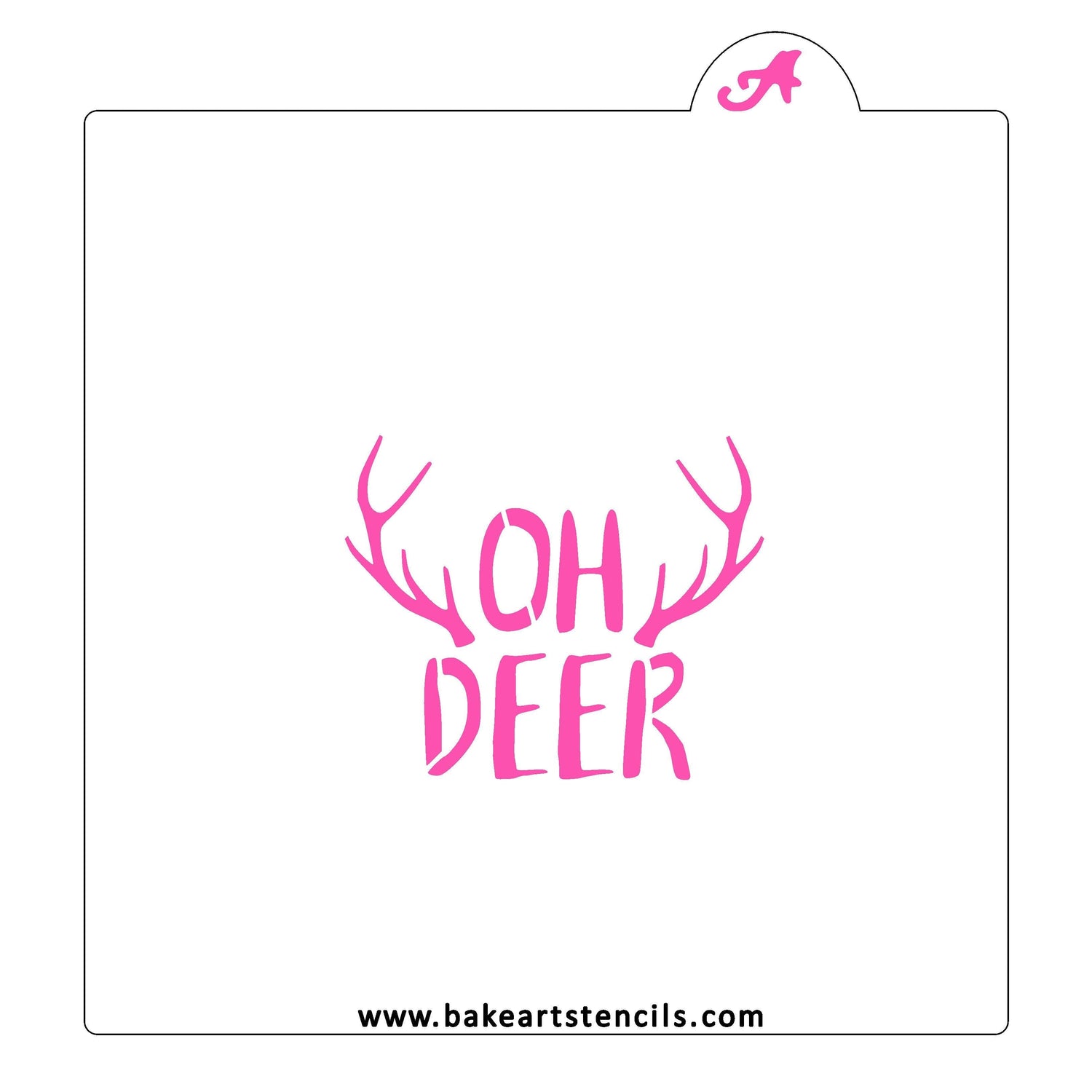 Oh Deer Cookie Stencil