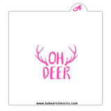 Oh Deer Cookie Stencil