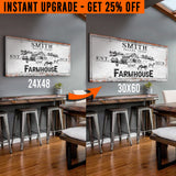 Upgrade Your 48x24 Inches 'Farmhouse' (Style 2) Canvas To 60x30 Inches