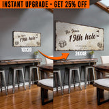 Upgrade Your 20x10 Inches '19th Hole Golf' (Style 3) Canvas To 48x24 Inches