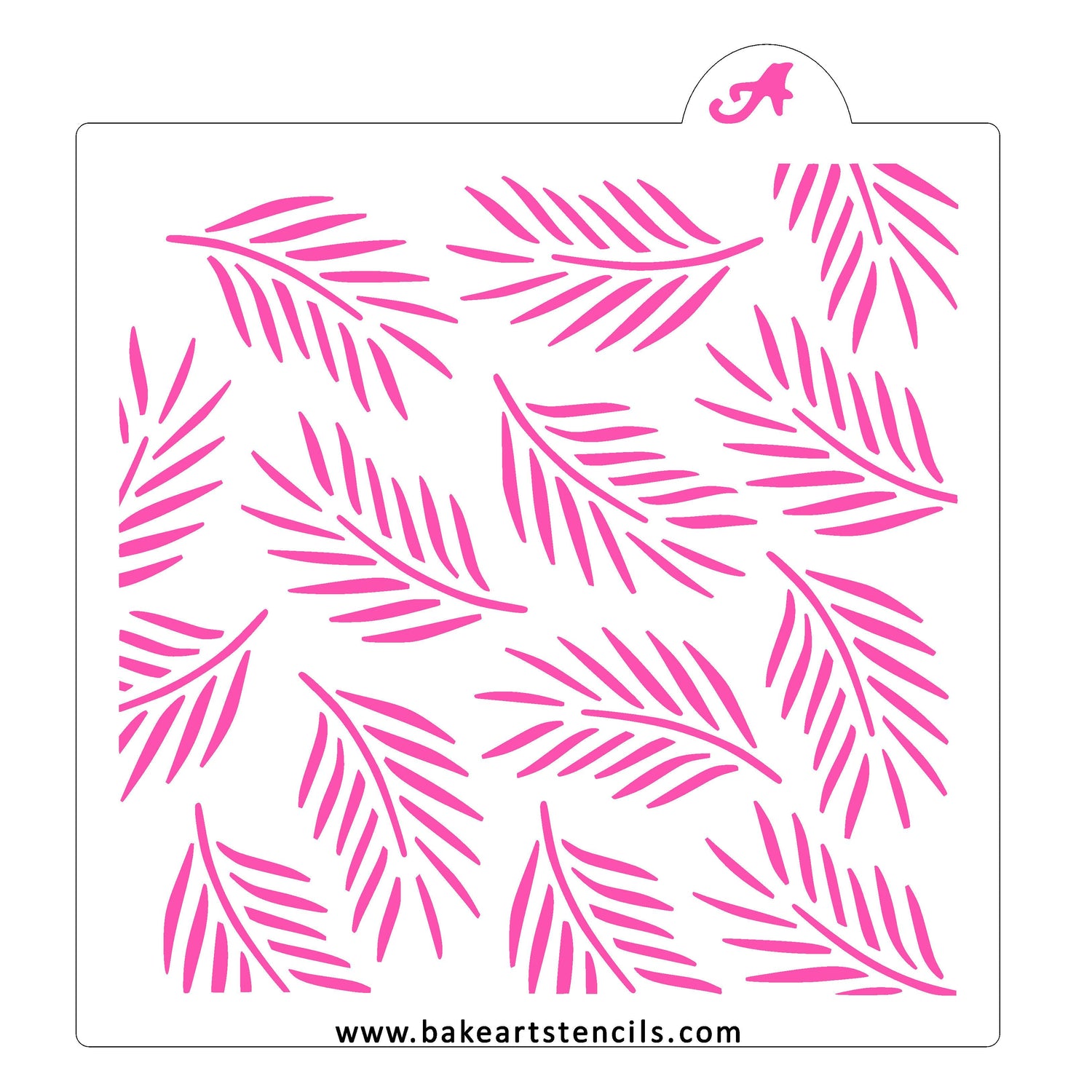 Palm Leaves Pattern Stencil