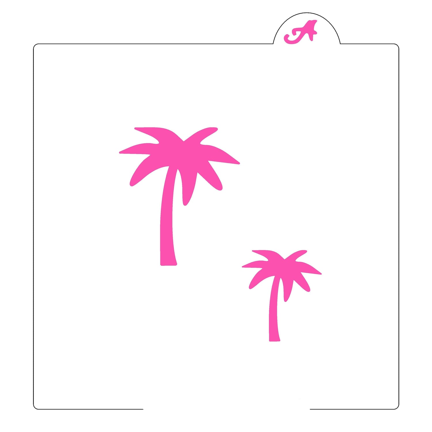 Palm Tree Cookie Stencil