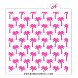 Palm Tree Pattern Stencil