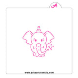 Party Elephant PYO Cookie Stencil