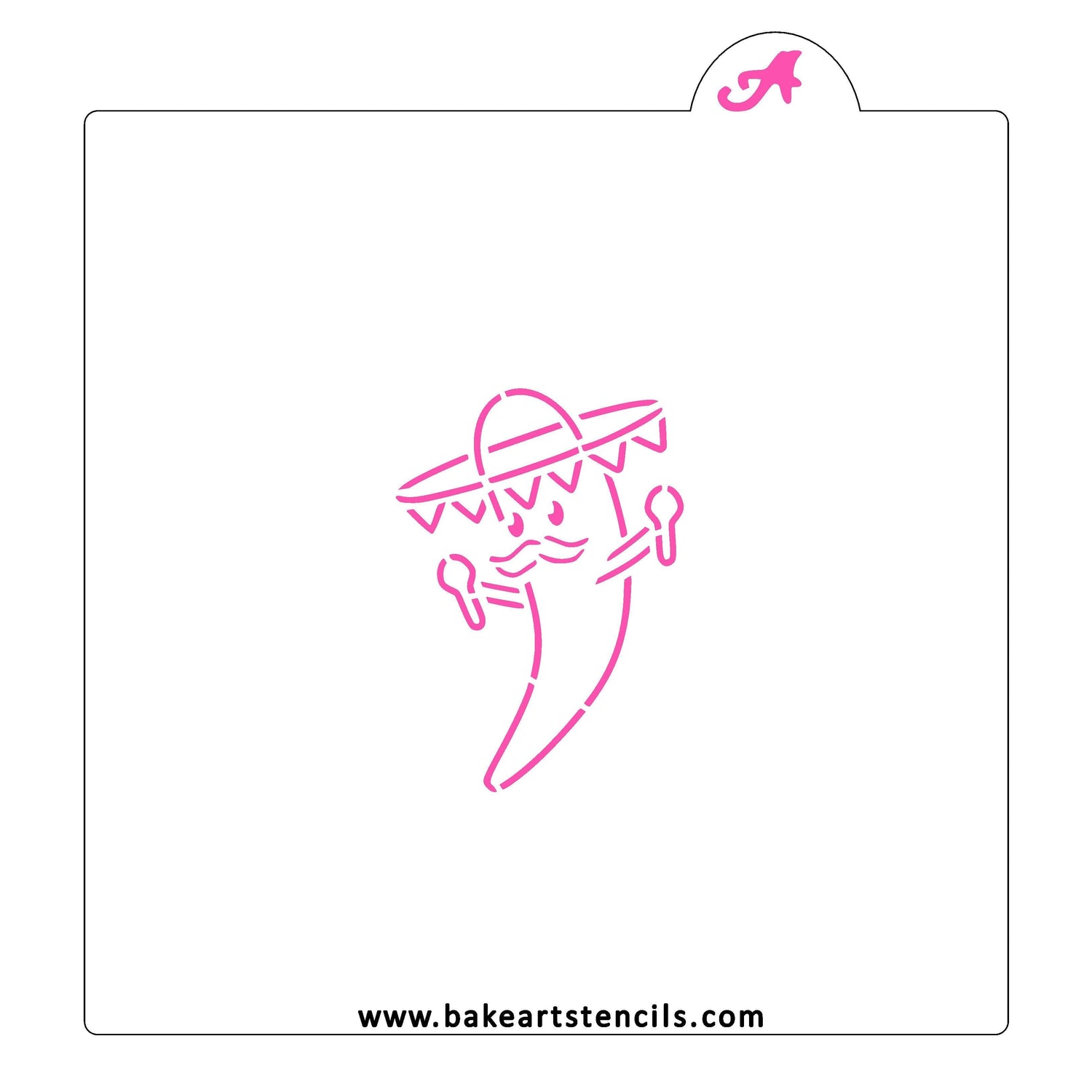 Party Pepper PYO Cookie Stencil