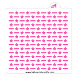 Patriotic Stars Pattern Stencil Set