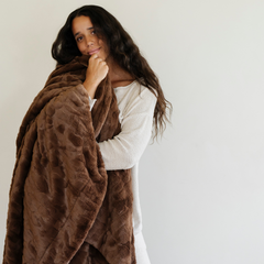 Patterned Faux Fur XL Throw Blankets by Saranoni, product image 2