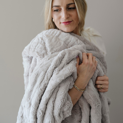 Patterned Faux Fur Throw Blankets by Saranoni, product image 6