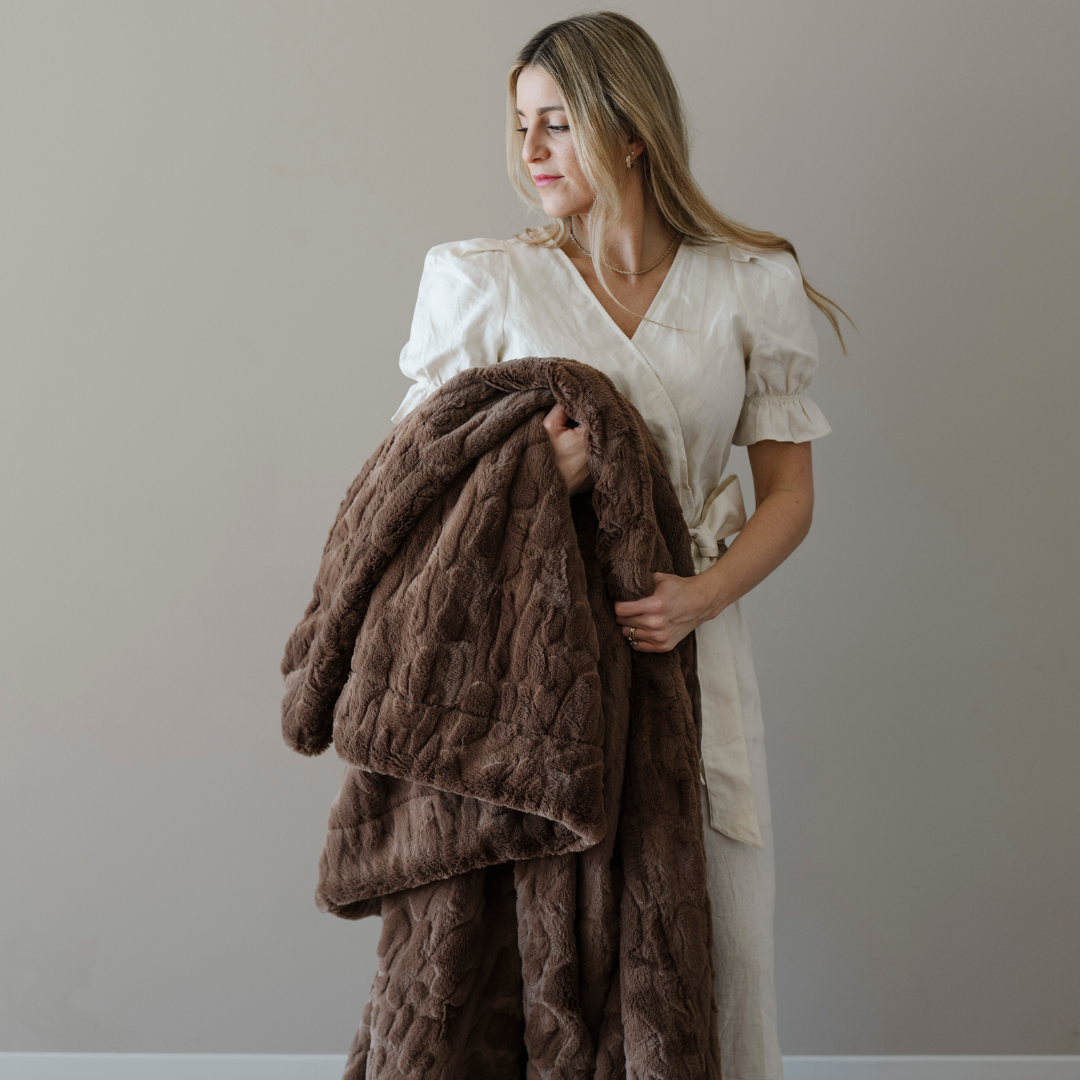 Patterned Faux Fur XL Throw Blankets by Saranoni, product image 76
