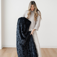 Patterned Faux Fur XL Throw Blankets by Saranoni, product image 67