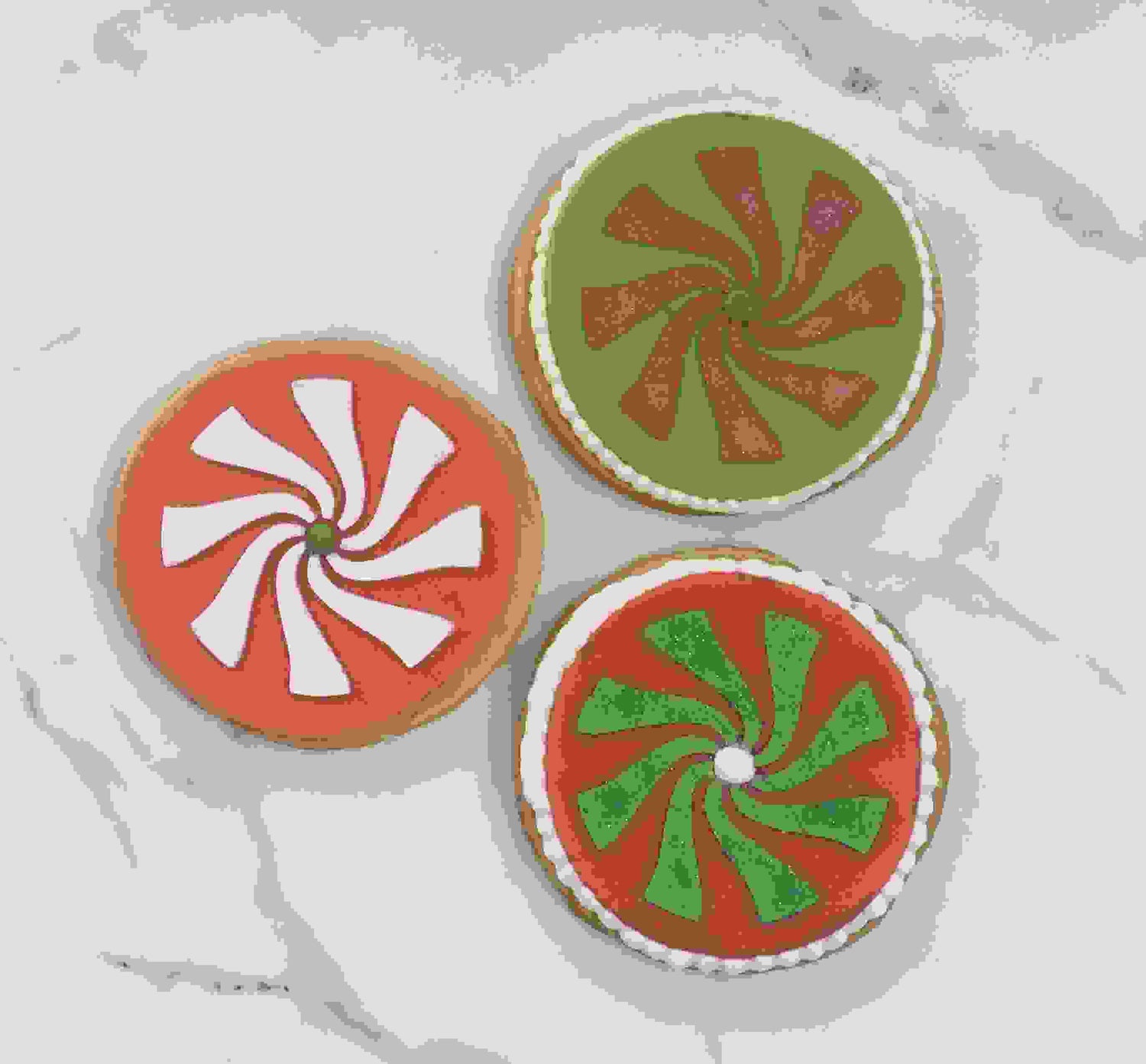 Peppermint Candy Cookie Stencil