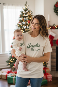 Santa Baby Organic Baby Bodysuit Long Sleeve by Tenth & Pine, product image 16