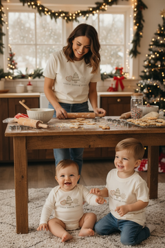 Cookie Baking Crew Organic Baby Bodysuit Long Sleeve by Tenth & Pine, product image 4