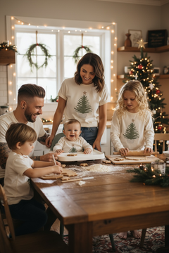 Holiday Tree Organic Kids T-Shirt Long Sleeve by Tenth & Pine, product image 2