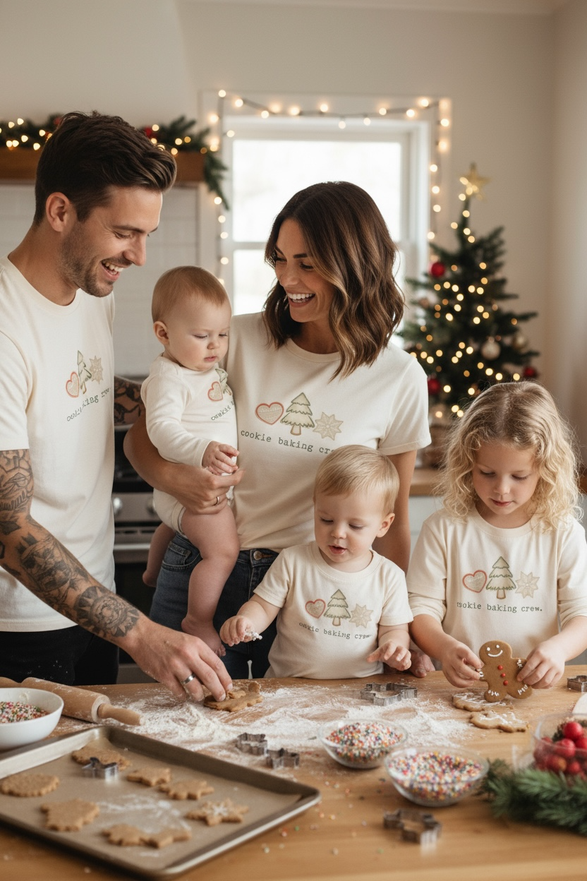 Cookie Baking Crew Organic Baby Bodysuit Long Sleeve by Tenth & Pine, product image 5