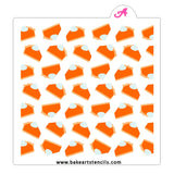 Pie Slices Pattern Stencil Set