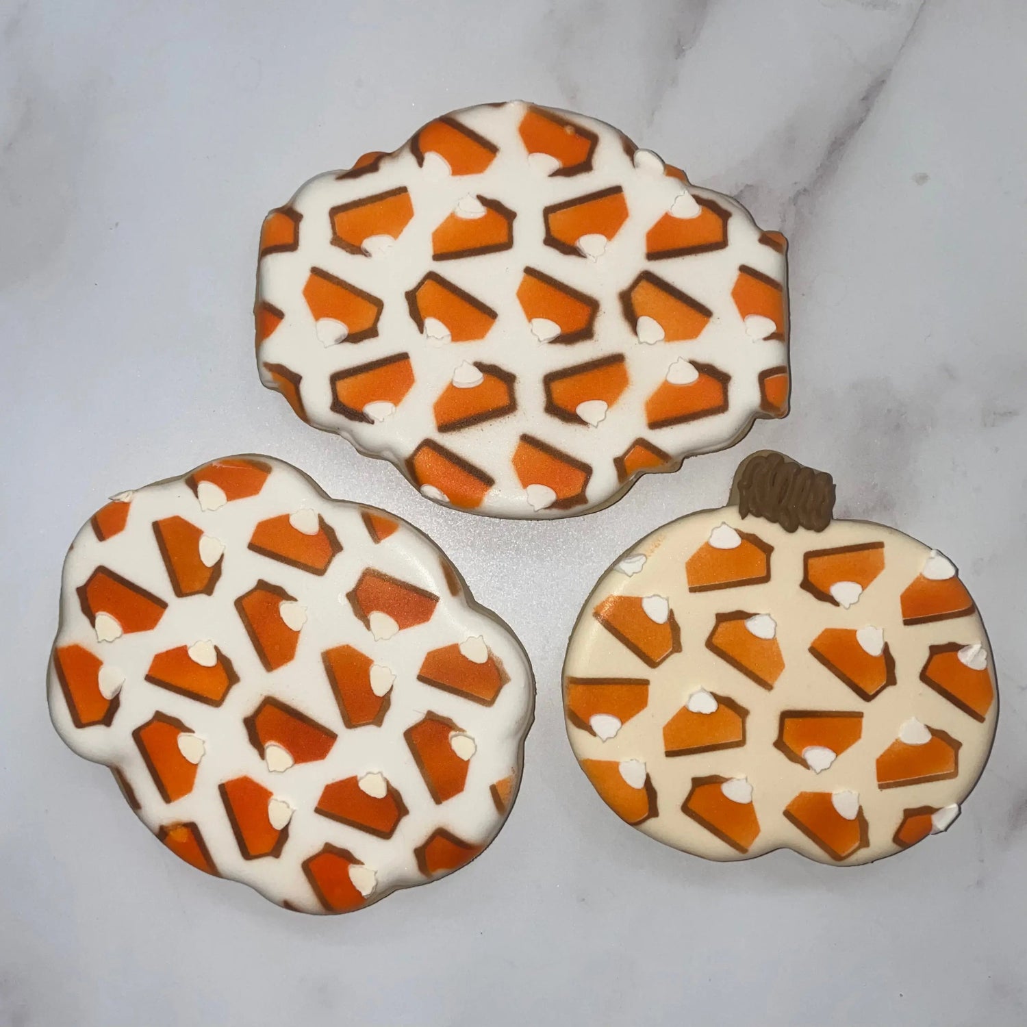 Pie Slices Pattern Stencil Set
