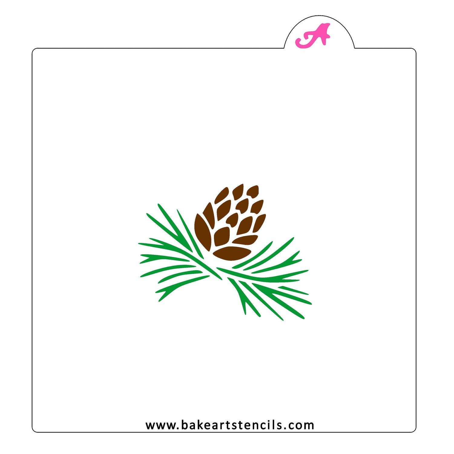 Pine Cone Bouquet Stencil Set